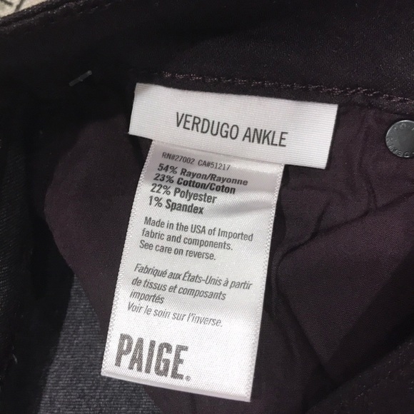 🎁 PAIGE Transcend Verdugo Ankle Zip Skinny Jeans - Picture 6 of 10